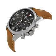  Shop Authentic Michael Kors Gage Chronograph Quartz Black Dial Brown Leather Strap Watch For Men - MK8333 - Luxxuri