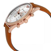  Shop Authentic Emporio Armani Quartz Silver Dial Brown Leather Strap Watch For Men - AR11043 - Luxxuri