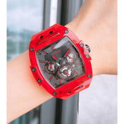  Shop Authentic Guess Phoenix Multifunction Black Dial Red Rubber Strap Watch for Men - GW0203G5 - Luxxuri