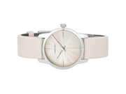  Shop Authentic Calvin Klein City White Dial White Leather Strap Watch for Women - K2G231XH - Luxxuri