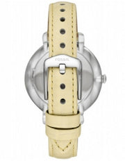  Shop Authentic Fossil Jacqueline Three-Hand White Dial Yellow Leather Strap Watch for Women - ES4812 - Luxxuri