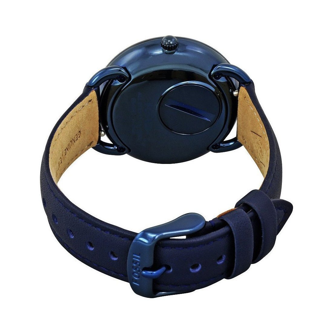  Shop Authentic Fossil Tailor Blue Dial Blue Leather Strap Watch for Women - ES4092 - Luxxuri