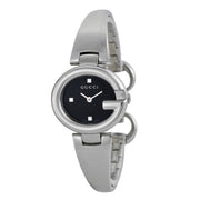  Shop Authentic Gucci Guccisima Quartz Black Dial Silver Steel Strap Watch For Women - YA134501 - Luxxuri