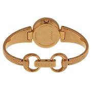  Shop Authentic Gucci Guccissima Collection Quartz Black Dial Rose Gold Steel Strap Watch For Women - YA134509 - Luxxuri
