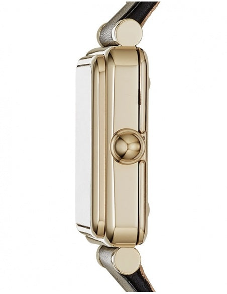  Shop Authentic Marc Jacobs Vic Silver Dial Black Leather Strap Watch for Women - MJ1437 - Luxxuri