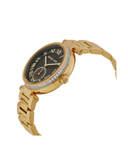  Shop Authentic Michael Kors Skylar Black Dial Gold Steel Strap Watch for Women - MK5989 - Luxxuri