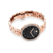  Shop Authentic Swarovski Cosmopolitan Black Dial Rose Gold Steel Strap Watch for Women - 5517797 - Luxxuri