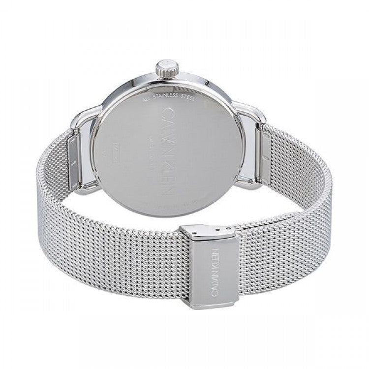  Shop Authentic Calvin Klein Even White Dial Silver Mesh Bracelet Watch for Women - K7B23126 - Luxxuri