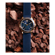  Shop Authentic Guess Fleet Blue Dial Blue Rubber Strap Watch for Men - W0971G3 - Luxxuri