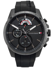  Shop Authentic Tommy Hilfiger Decker Black Dial Black Rubber Strap Watch for Men - 1791352 - Luxxuri