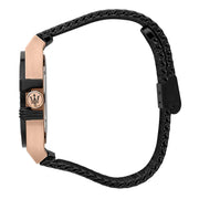  Shop Authentic Maserati Potenza Black Mesh Bracelet Black Dial Watch For Men - R8853108010 - Luxxuri
