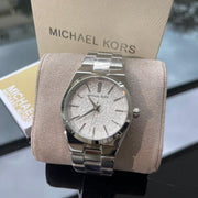  Shop Authentic Michael Kors Channing Three Hand Silver Dial Silver Steel Strap Watch For Women - MK6626 - Luxxuri