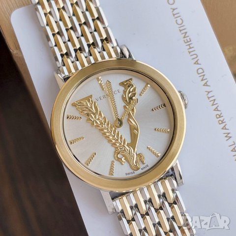  Shop Authentic Versace Virtus Quartz White Dial Two Tone Steel Strap Watch for Women - VEHC00519 - Luxxuri