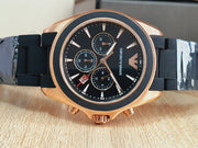  Shop Authentic Emporio Armani Sigma Chronograph Black Dial Black SIlicon Strap Watch For Men - AR6066 - Luxxuri