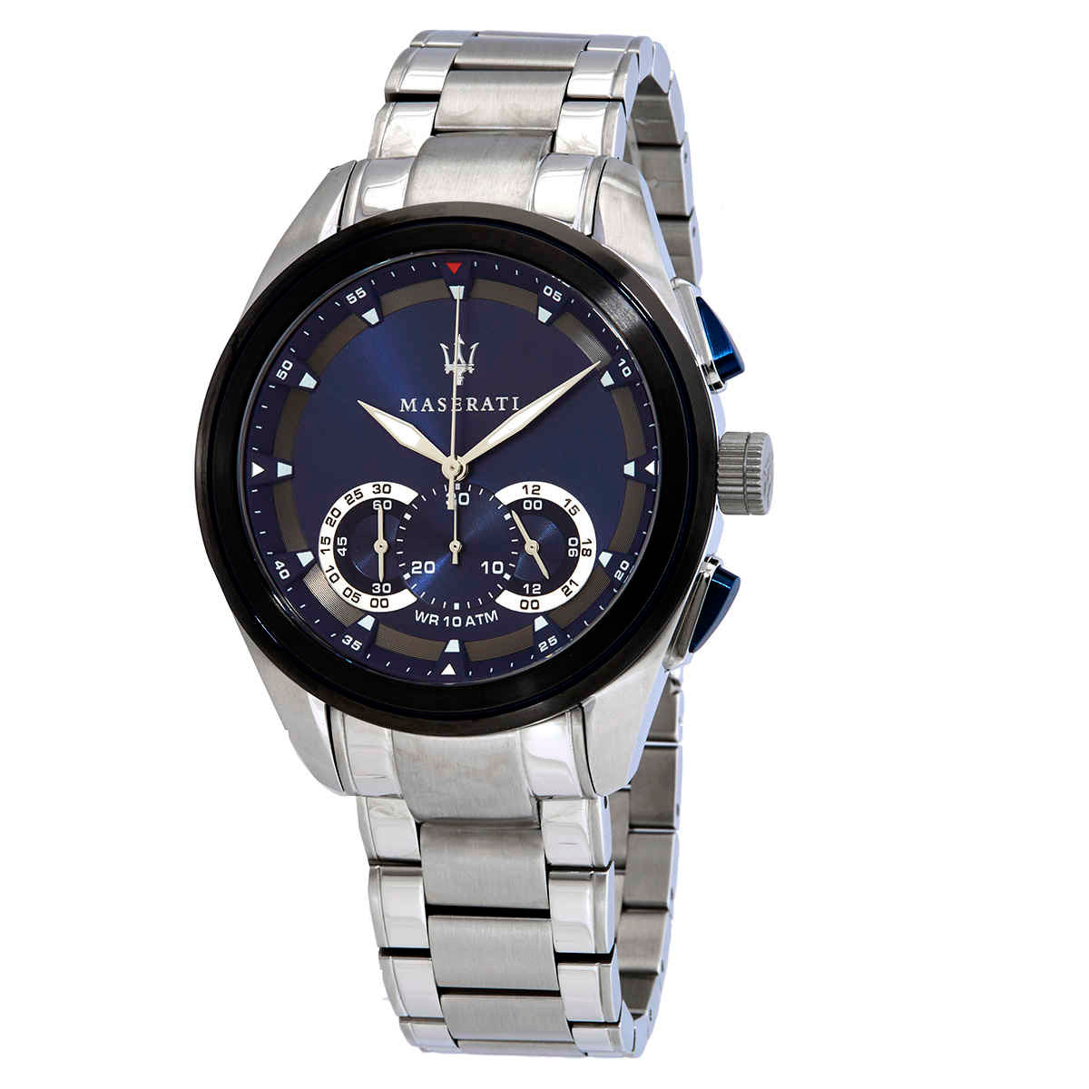  Shop Authentic Maserati Traguardo Chronograph 45mm Blue Dial Stainless Steel Watch For Men - R8873612014 - Luxxuri