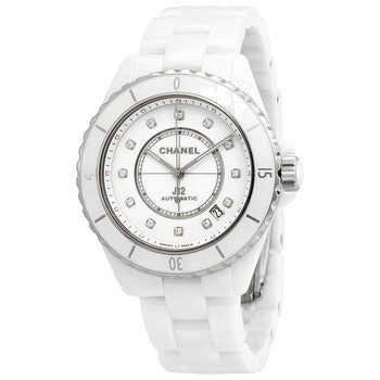  Shop Authentic Chanel J12 Quartz Diamonds White Dial White Steel Strap Watch for Women - J12 H3110 - Luxxuri