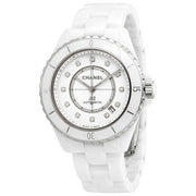  Shop Authentic Chanel J12 Quartz Diamonds White Dial White Steel Strap Watch for Women - J12 H3110 - Luxxuri