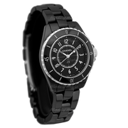  Shop Authentic Chanel J12 Quartz Black Dial Black Steel Strap Watch for Women - J12 H5695 - Luxxuri