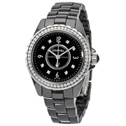  Shop Authentic Chanel J12 Diamonds Ceramic Black Dial Black Steel Strap Watch for Women - J12 H3108 - Luxxuri