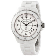 Shop Authentic Chanel J12 Quartz Diamonds White Dial White Steel Strap Watch for Women - J12 H5703 - Luxxuri