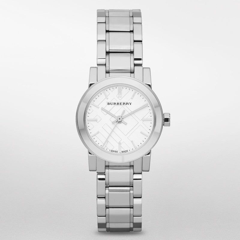  Shop Authentic Burberry The City Silver Dial Silver Steel Strap Watch for Women - BU9200 - Luxxuri