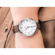  Shop Authentic Fossil Jacqueline White Dial Brown Leather Strap Watch for Women - ES3708 - Luxxuri