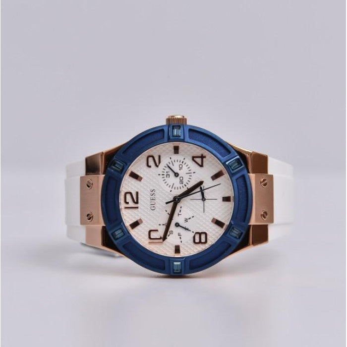  Shop Authentic Guess Jet Setter White Dial White Rubber Strap Watch for Women - W0564L1 - Luxxuri