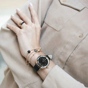  Shop Authentic Swarovski Octea Nova Grey Dial Grey Leather Strap Watch for Women - 5295358 - Luxxuri