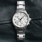 Shop Authentic Tissot Chrono XL Classic Silver Dial Silver Steel Strap Watch For Men - T116.617.11.037.00 - Luxxuri
