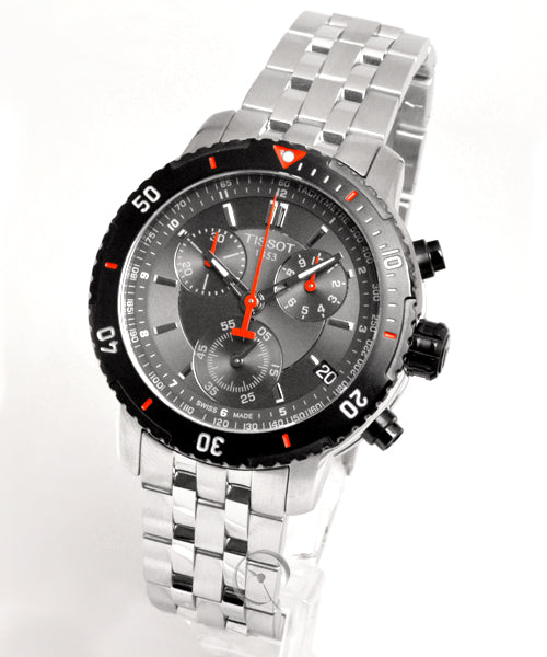  Shop Authentic Tissot PRS 200 Chronograph Grey Dial Silver Steel Strap Watch For Men - T067.417.21.051.00 - Luxxuri