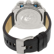  Shop Authentic Diesel BAMF Chronograph Black Dial Black Leather Strap Watch For Men - DZ7345 - Luxxuri