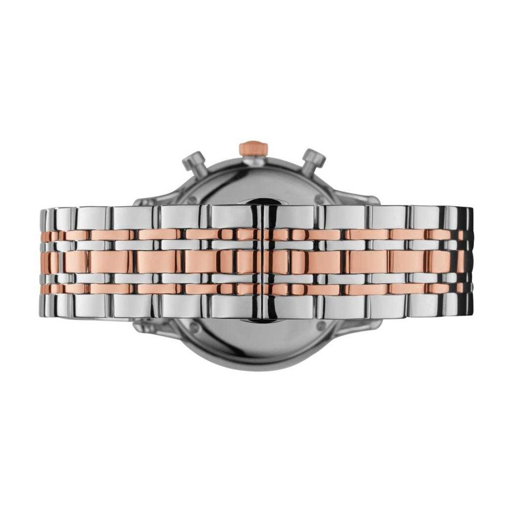  Shop Authentic Emporio Armani Chronograph White Dial Two Tone Steel Strap Watch For Men - AR0399 - Luxxuri