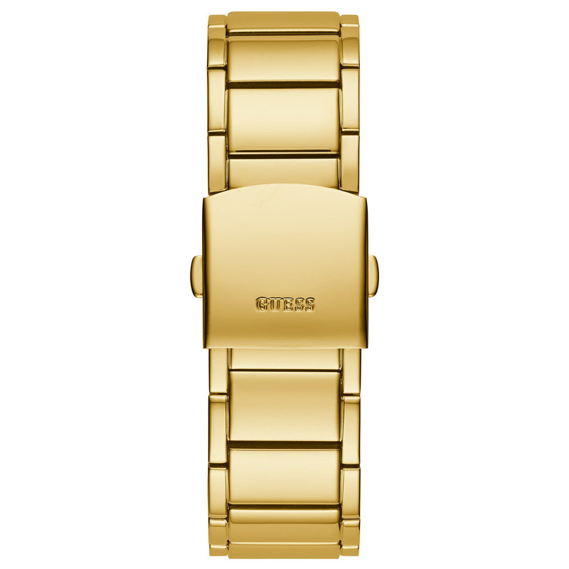  Shop Authentic Guess Phoenix Multifunction Crystals Gold Dial Gold Steel Strap Watch For Men - GW0094G2 - Luxxuri