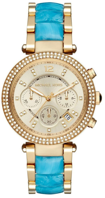  Shop Authentic Michael Kors Parker Gold Dial Two Tone Steel Strap Watch for Women - MK6364 - Luxxuri