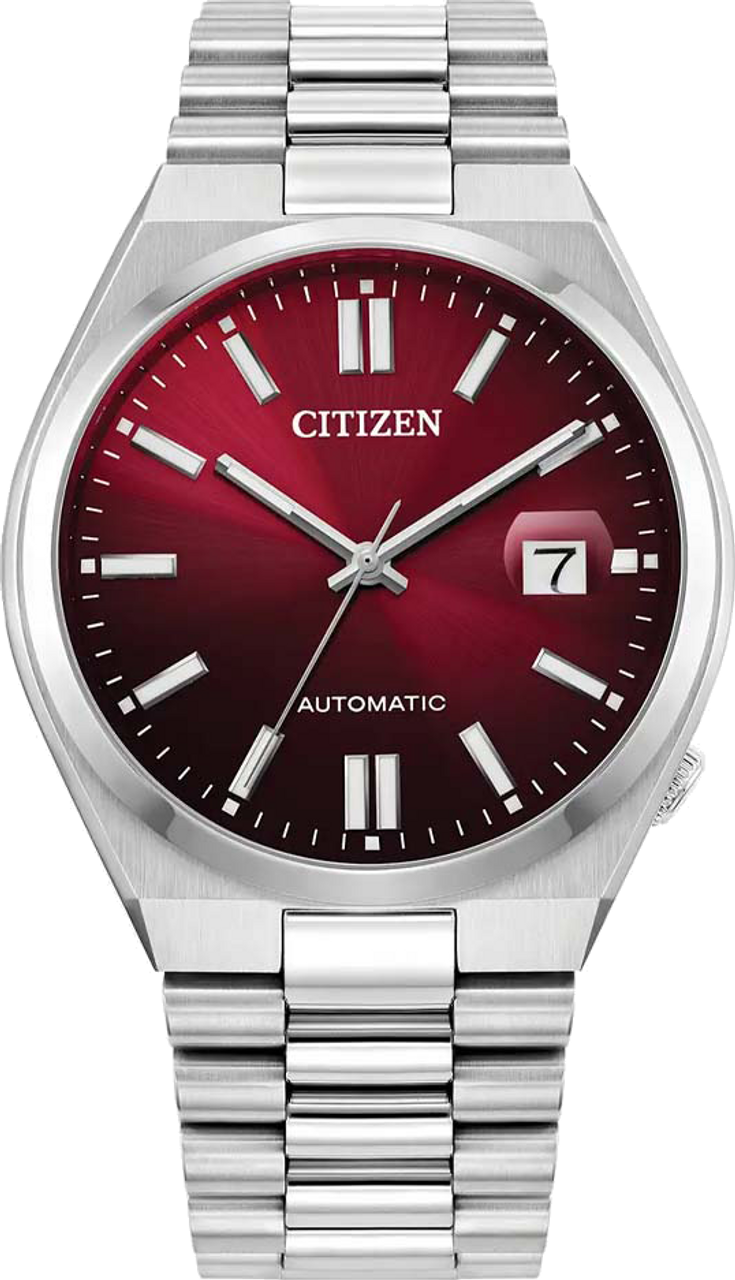  Shop Authentic Citizen Tsuyosa Automatic Red Dial Silver Steel Strap Watch For Men - NJ0150-56W - Luxxuri
