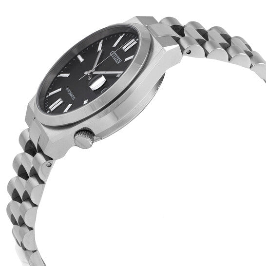  Shop Authentic Citizen Tsuyosa Automatic Black Dial Silver Steel Strap Watch For Men - NJ0150-81E - Luxxuri