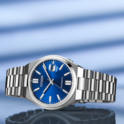  Shop Authentic Citizen Tsuyosa Automatic Blue Dial Silver Steel Strap Watch For Men - NJ0150-81L - Luxxuri