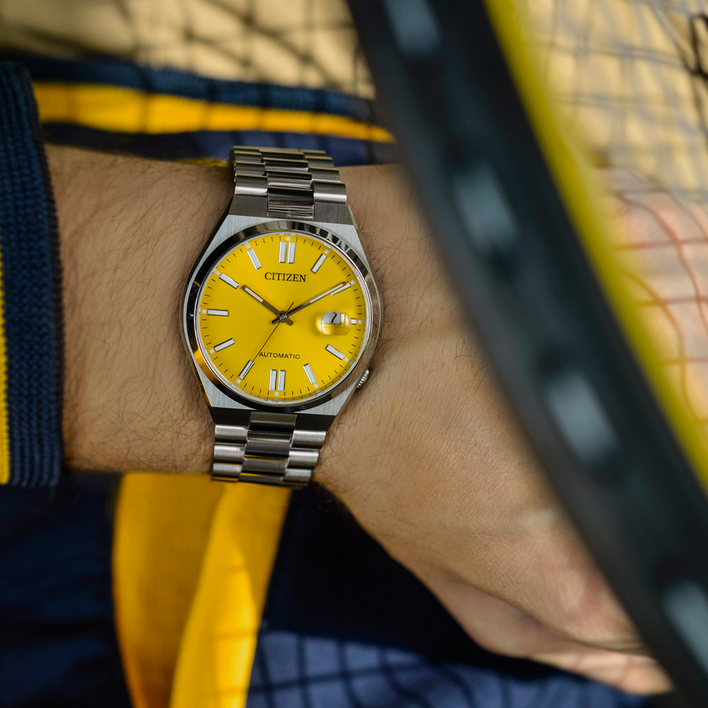  Shop Authentic Citizen Tsuyosa Automatic Yellow Dial Silver Steel Strap Watch for Men - NJ0150-81Z - Luxxuri
