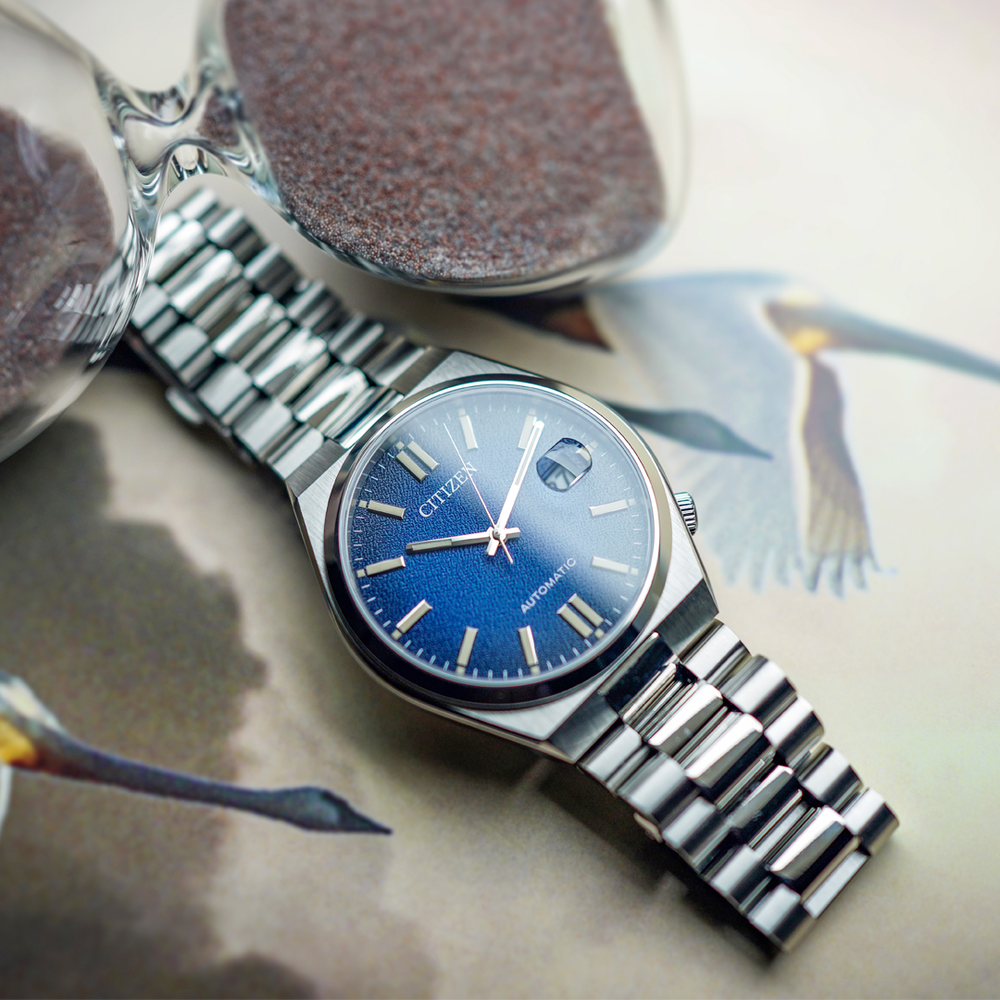  Shop Authentic Citizen Tsuyosa Automatic Dark Blue Dial Silver Steel Strap Watch For Men - NJ0151-88L - Luxxuri
