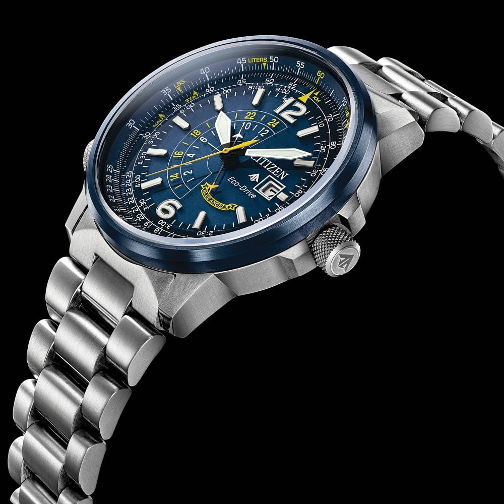  Shop Authentic Citizen Promaster Nighthawk Eco Drive Navy Blue Dial Silver Steel Strap Watch For Men - BJ7006-56L - Luxxuri