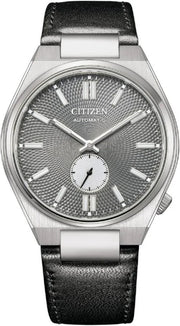  Shop Authentic Citizen Tsuyosa Automatic Grey Dial Black Leather Strap Watch for Men - NK5010-01H - Luxxuri