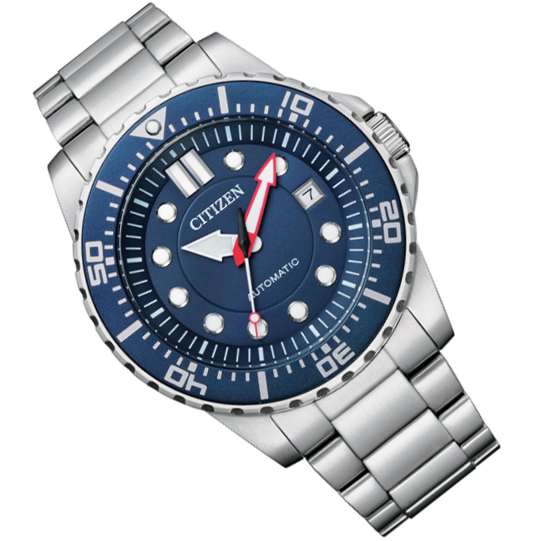  Shop Authentic Citizen Promaster Mechanical Blue Dial Silver Steel Strap Watch For Men - NJ0121-89L - Luxxuri
