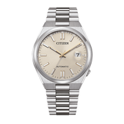  Shop Authentic Citizen Tsuyosa Automatic Oatmeal White Dial Silver Steel Strap Watch For Men - NJ0151-88W - Luxxuri