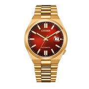  Shop Authentic Citizen Tsuyosa Automatic Red Dial Gold Steel Strap Watch For Men - NJ0153-82X - Luxxuri