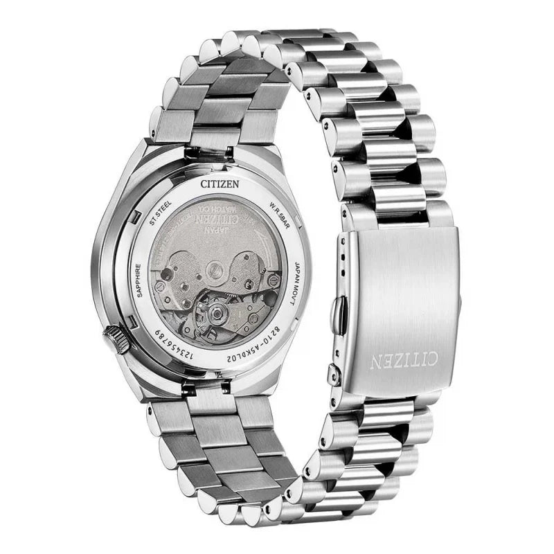  Shop Authentic Citizen Tsuyosa Automatic Salmon Orange Dial Silver Steel Strap Watch For Men - NJ0159-86Z - Luxxuri