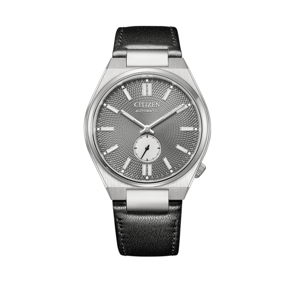  Shop Authentic Citizen Tsuyosa Automatic Grey Dial Black Leather Strap Watch for Men - NK5010-01H - Luxxuri