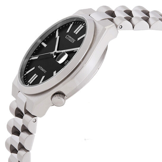  Shop Authentic Citizen Tsuyosa Automatic Black Dial Silver Steel Strap Watch For Men - NJ0150-56E - Luxxuri