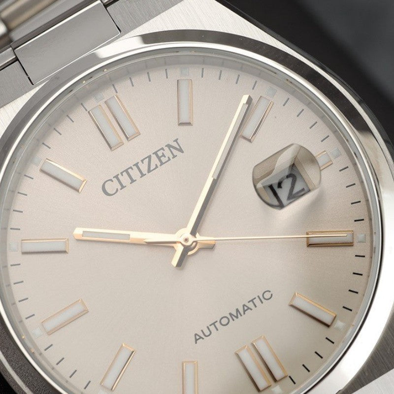  Shop Authentic Citizen Tsuyosa Automatic Oatmeal White Dial Silver Steel Strap Watch For Men - NJ0151-88W - Luxxuri