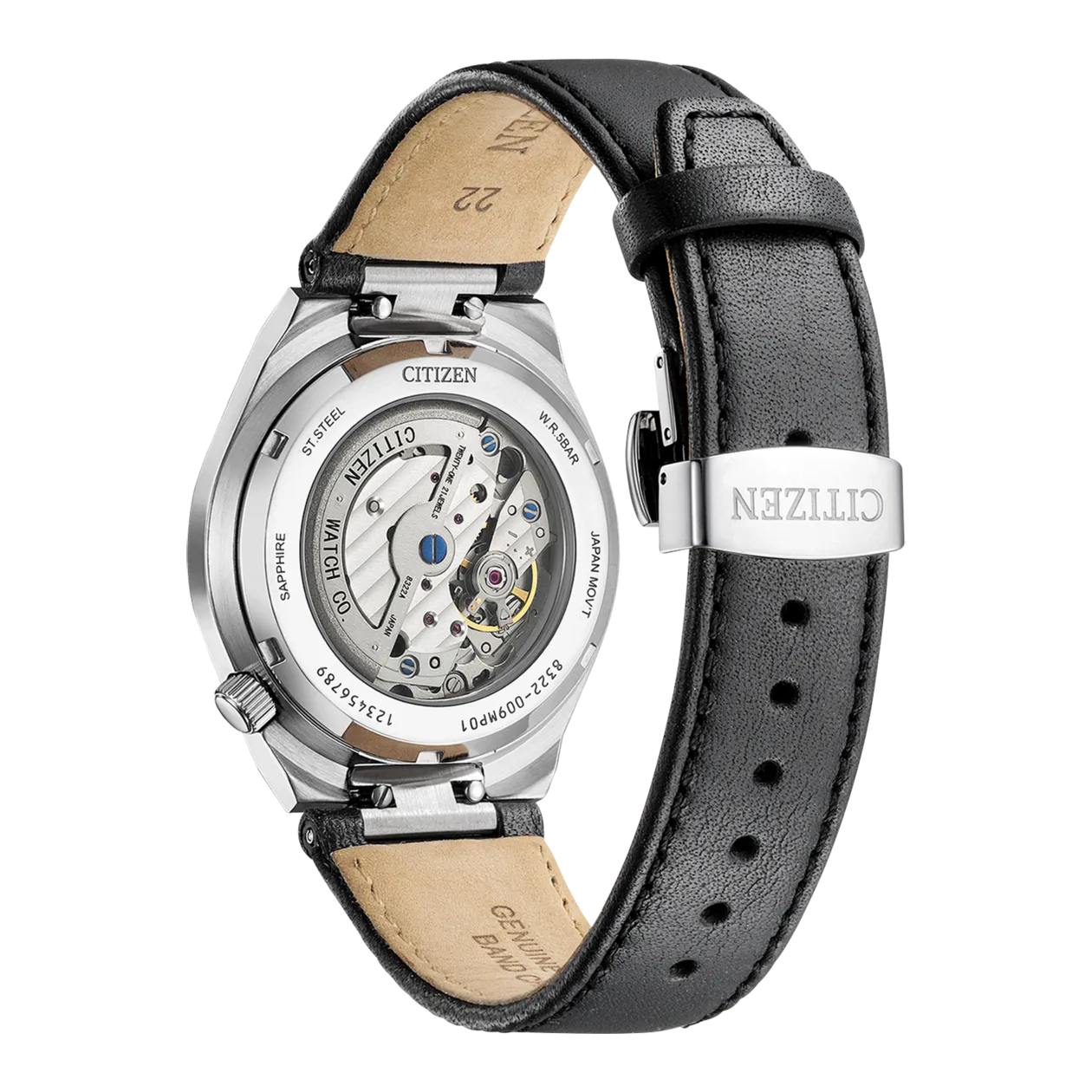  Shop Authentic Citizen Tsuyosa Automatic Grey Dial Black Leather Strap Watch for Men - NK5010-01H - Luxxuri