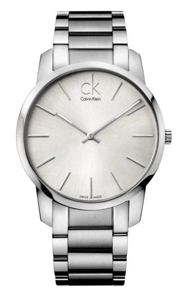  Shop Authentic Calvin Klein City Silver Dial Silver Steel Strap Watch for Men - K2G21126 - Luxxuri